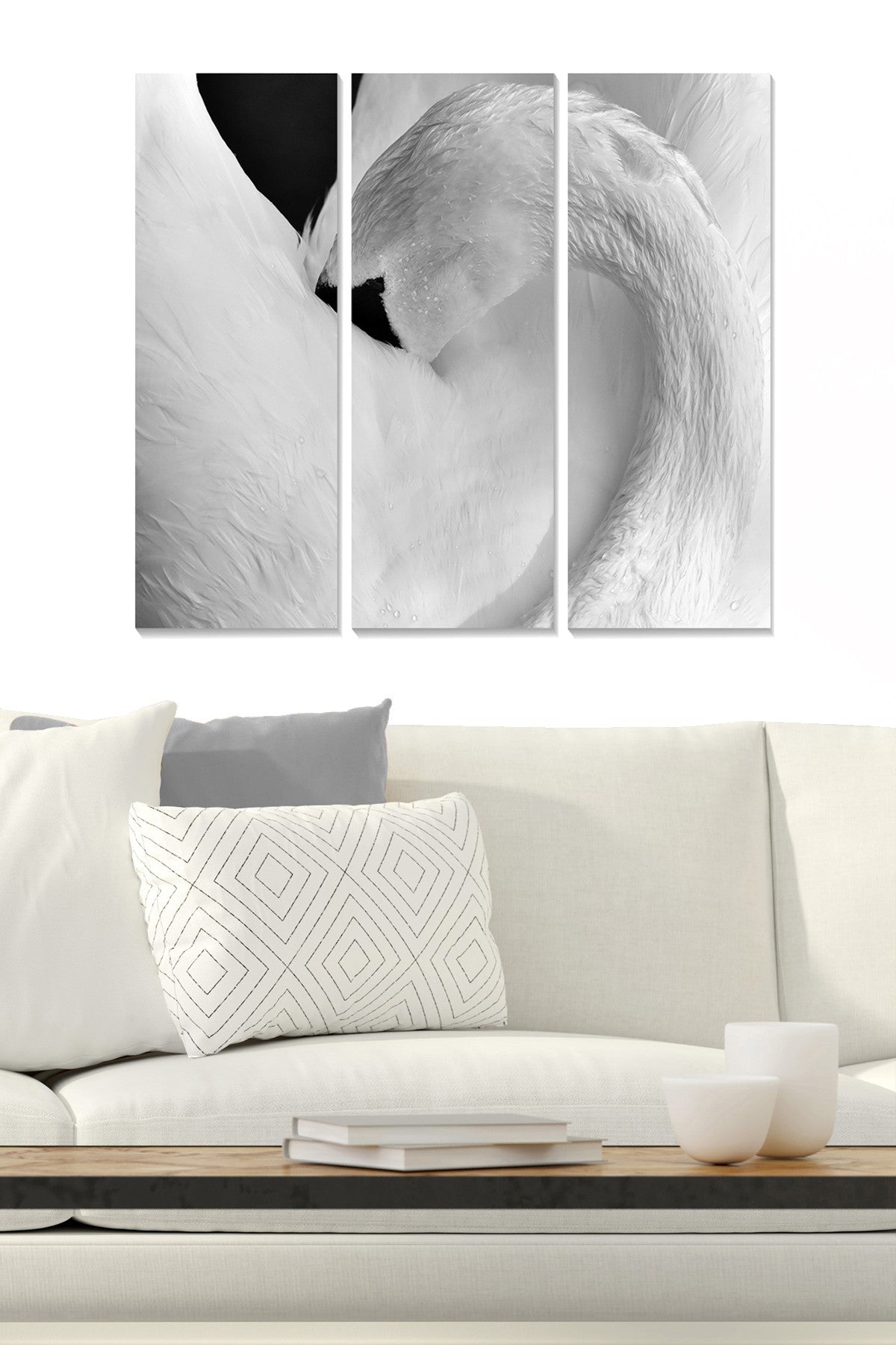 Quadro Decorativo em MDF Multicolor – Conjunto 3 Peças (20x50 cm cada, total 70x50 cm, espessura 3 mm)