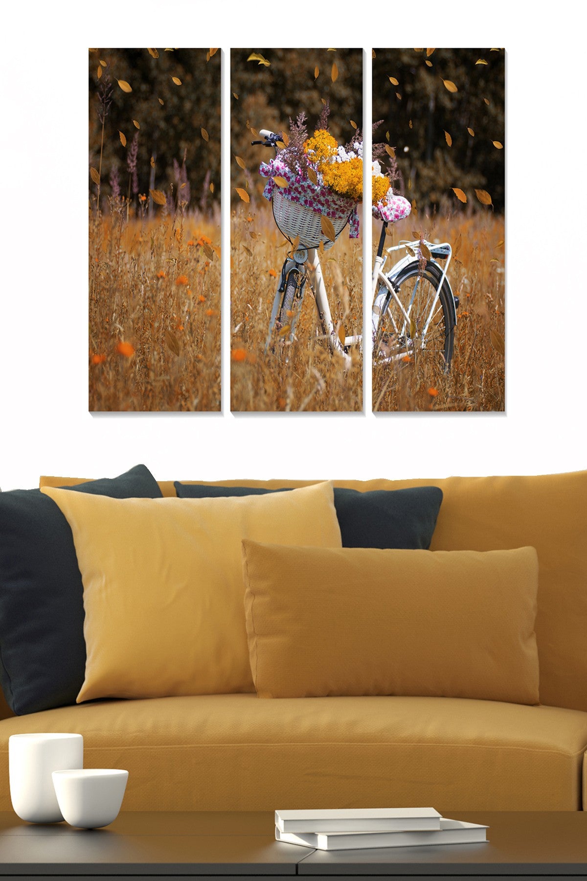 MDF3522238 Quadro Decorativo em MDF (3 Peças) Multicolor — 20 x 50 cm cada, Total 70 x 50 cm, Espessura 3 mm