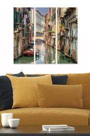 Quadro Decorativo em MDF Multicolor — 3 Peças (70x50 cm, 3 mm)