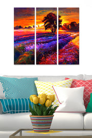 Quadro Decorativo em MDF Multicolor – Conjunto de 3 Peças, 70 x 50 cm (3 mm)