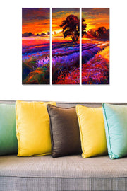 Quadro Decorativo em MDF 100% (3 Peças) Multicolor – 20 x 50 cm cada, Total 70 x 50 cm, Espessura 3 mm