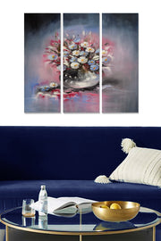 Quadro Decorativo em MDF 100% – Conjunto 3 Peças Multicolor, 3 mm, 20 x 50 cm cada (Tamanho Total 70 x 50 cm)