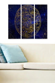 Quadro Decorativo em MDF Multicolor — Conjunto de 3 Peças, 70x50 cm (cada 20x50 cm), espessura 3 mm