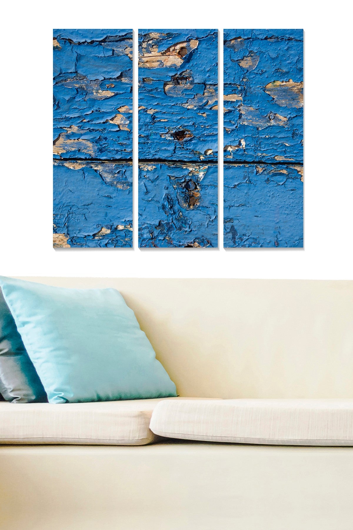 Conjunto de Quadros Decorativos em MDF Multicolor (3 Peças) 20x50 cm cada, Tamanho Total 70x50 cm, Espessura 3 mm