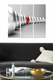 Tríptico Decorativo em MDF 100% Multicolor 70x50 cm (3x 20x50 cm)