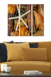 Quadros Decorativos em MDF Multicolor (3 Peças) – 70x50 cm total, 20x50 cm cada, esp. 3 mm