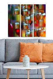 Conjunto de Quadros Decorativos em MDF Multicolor (3 Peças) 70x50 cm – 3 mm