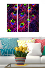 Quadro Decorativo em MDF Multicolor (Conjunto de 3 Peças) – 70x50 cm