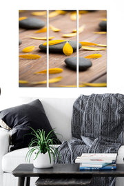 Tríptico Decorativo em MDF Multicolor – 70x50 cm (3 Peças, 20x50 cm cada, MDF 3 mm)