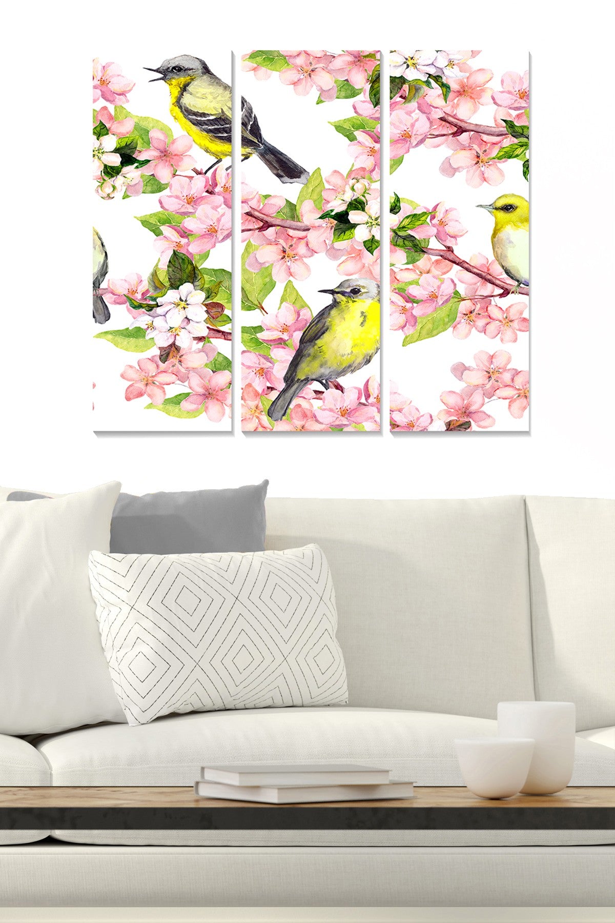 Quadro Decorativo em MDF Multicolor – Tríptico 3 Peças, 70 x 50 cm (MDF 3 mm)