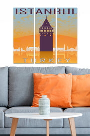 Quadro Decorativo em MDF Multicolor (3 Peças) – 70x50 cm, Espessura 3 mm