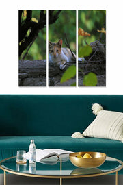 Conjunto de 3 Quadros Decorativos em MDF Multicolor – 20x50 cm cada (Total 70x50 cm), Espessura 3 mm