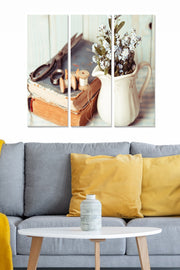 Quadro Decorativo em MDF 100% Multicolorido (Conjunto de 3 Peças) – 20x50 cm cada, Total 70x50 cm, Espessura 3 mm