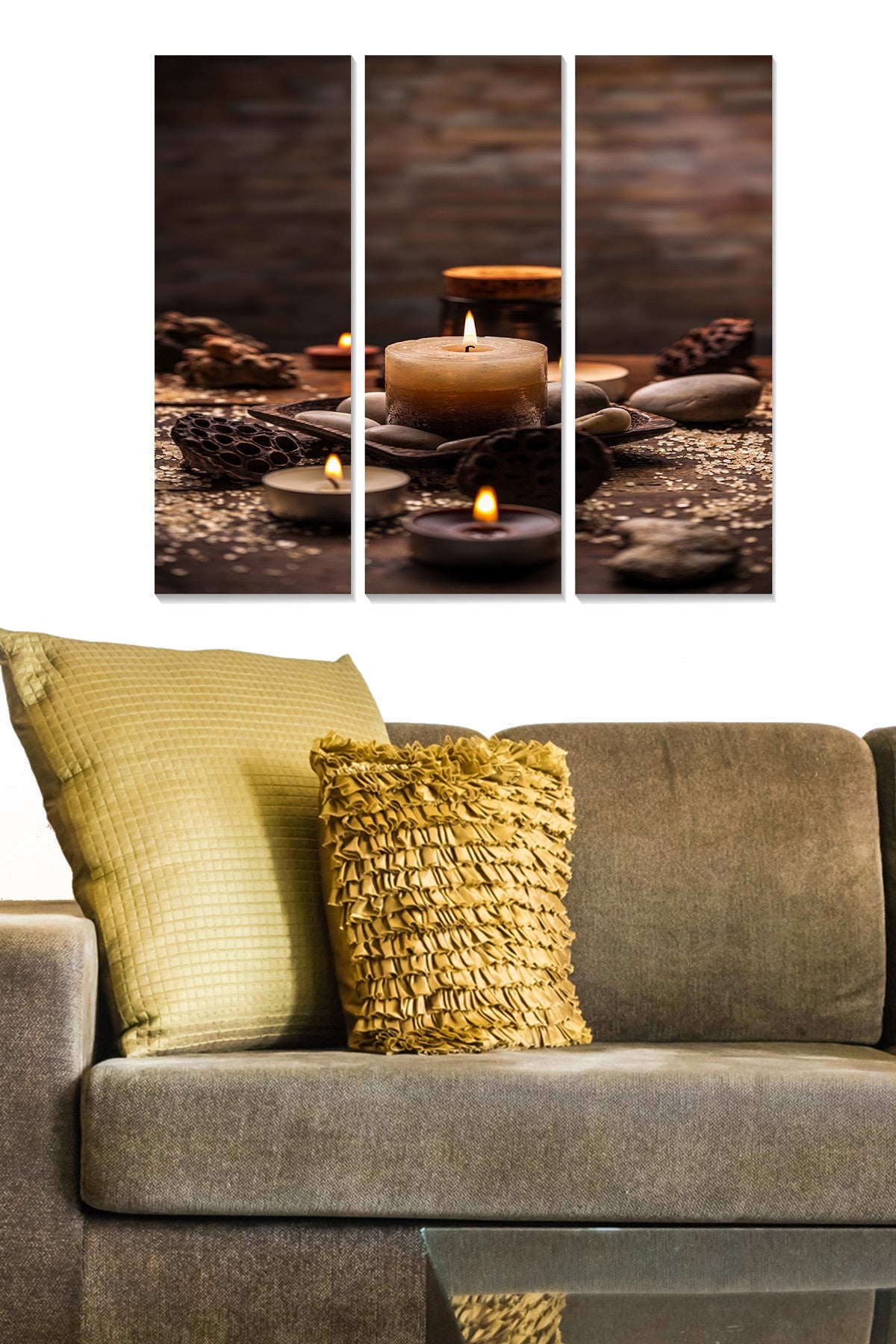 Tríptico Decorativo em MDF Multicolor 70x50 cm (3 Peças, 3 mm)