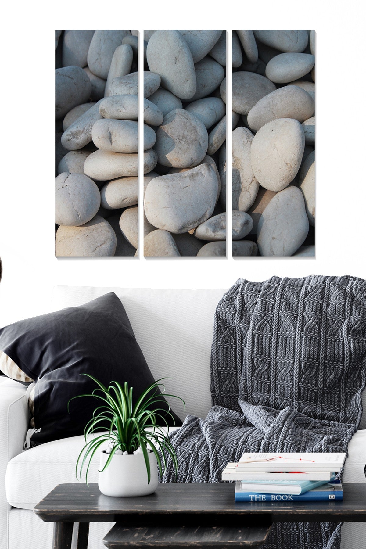 Conjunto de 3 Quadros Decorativos em MDF, Multicolor — 70 x 50 cm (3x 20 x 50), Espessura 3 mm