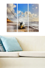 Quadro Decorativo em MDF Multicolor (Conjunto de 3) — 20x50 cm cada, Tamanho Total 70x50 cm, Espessura 3 mm