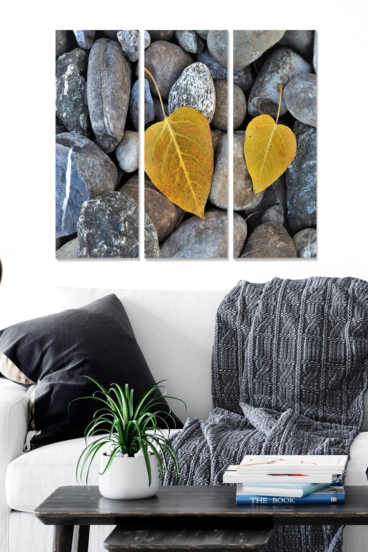 Quadro Decorativo em MDF Multicolor (Conjunto 3 Peças) – 20x50 cm cada, Tamanho Total 70x50 cm, MDF 3 mm