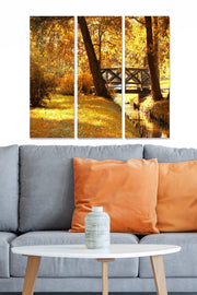 Quadro Decorativo em MDF Multicolor – Conjunto de 3 Peças (20x50 cm cada, 70x50 cm total, 3 mm) – MDF3710302