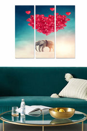 Quadro Decorativo em MDF Multicolor – Conjunto de 3 Peças (20x50 cm cada), Tamanho Total 70x50 cm, Espessura 3 mm