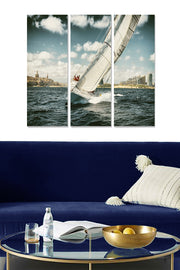 Quadro Decorativo em MDF Multicolor — 3 Peças (3x20x50 cm), Tamanho Total 70x50 cm, Espessura 3 mm