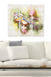 Quadro Decorativo Multicolor em MDF – Conjunto 3 Peças (20x50 cm cada, total 70x50 cm, 3 mm)