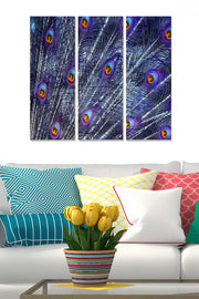 Quadro Decorativo em MDF Multicolor 3 Peças – 70x50 cm (Total), 3 mm