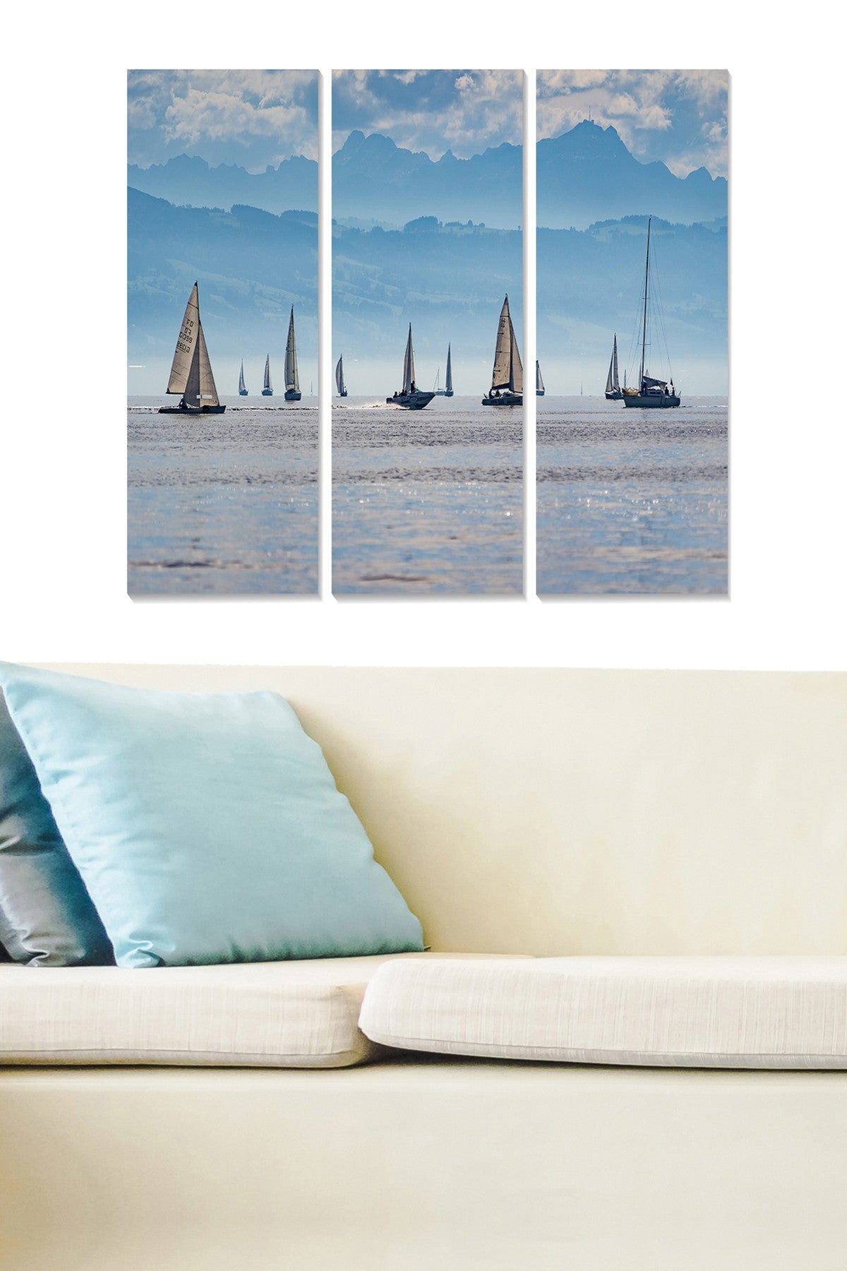 Quadro Decorativo em MDF Multicolorido – Conjunto de 3 Peças (20x50 cm cada), Tamanho Total 70x50 cm, Espessura 3 mm