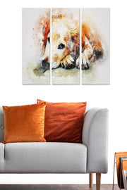 Quadro Decorativo Multicolorido em MDF 3 mm – Conjunto de 3 Peças (20x50 cm cada), Total 70x50 cm