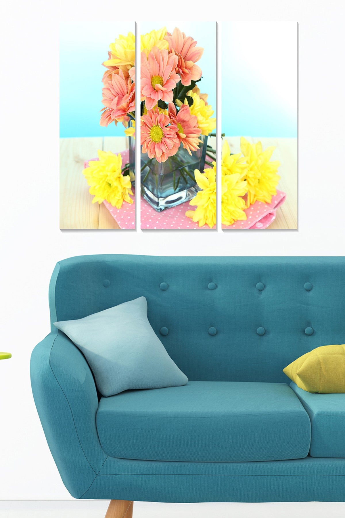 Quadro Decorativo em MDF Multicolor – Conjunto de 3 Peças, 70x50 cm (3 mm)