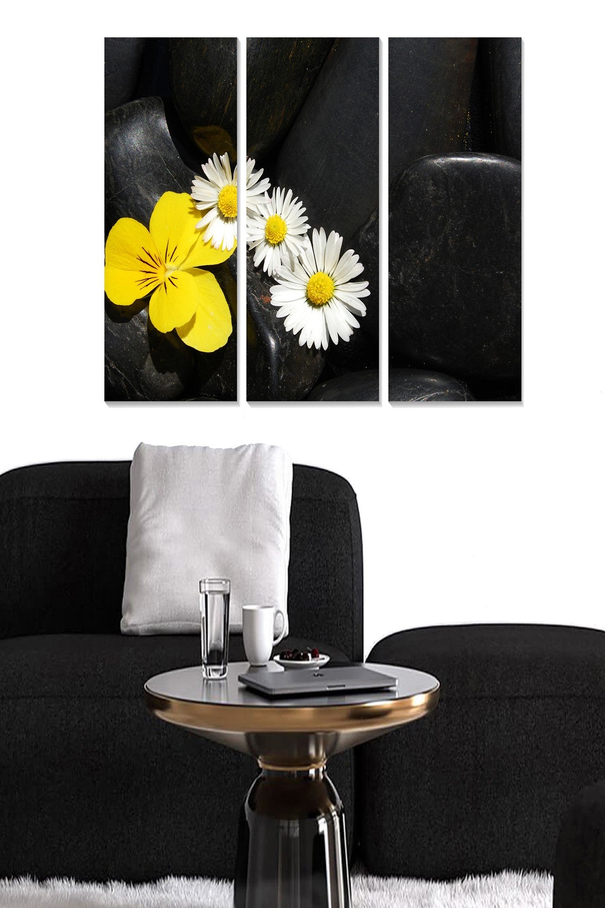 Quadro Decorativo em MDF (3 Peças) Multicolor, Total 70x50 cm, Espessura 3 mm – MDF3753629