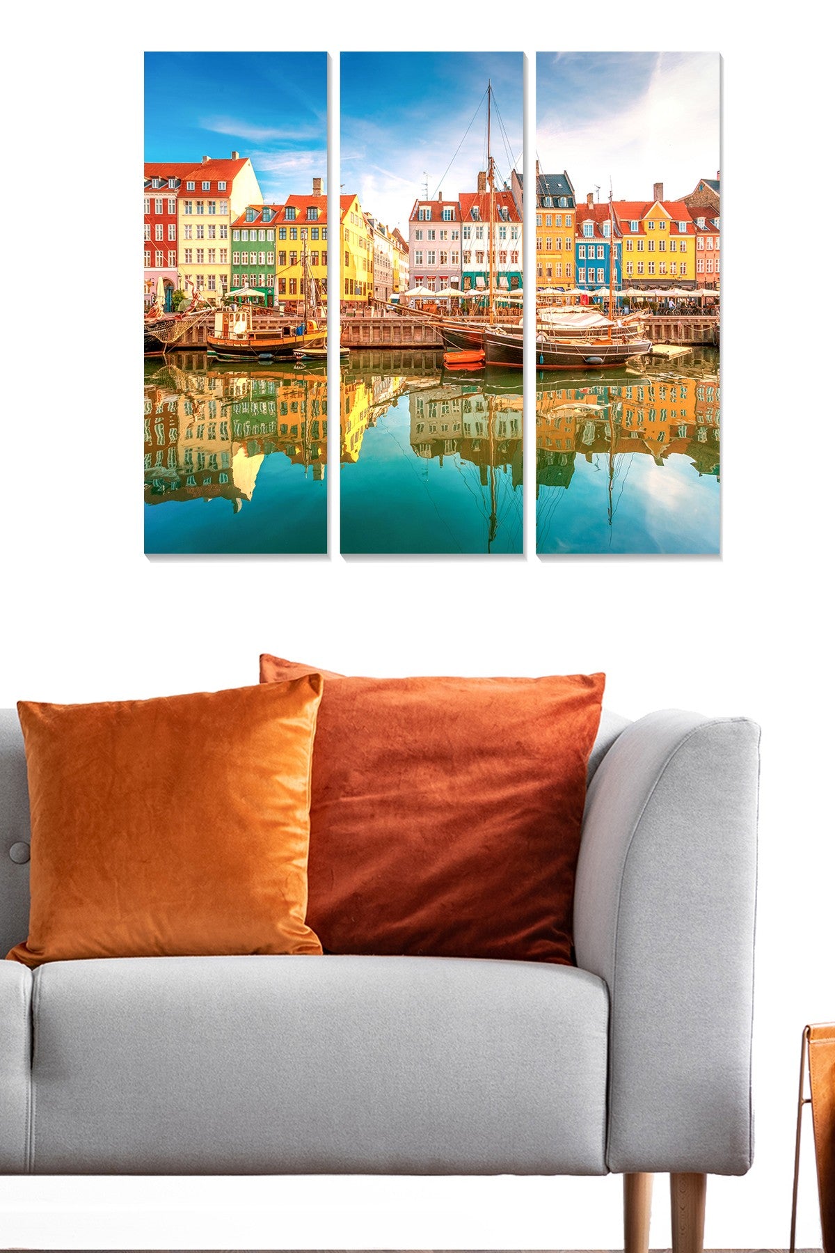 Quadro Decorativo em MDF – 3 Peças, Multicolor, 70x50 cm (Total), 3 mm – MDF378539728