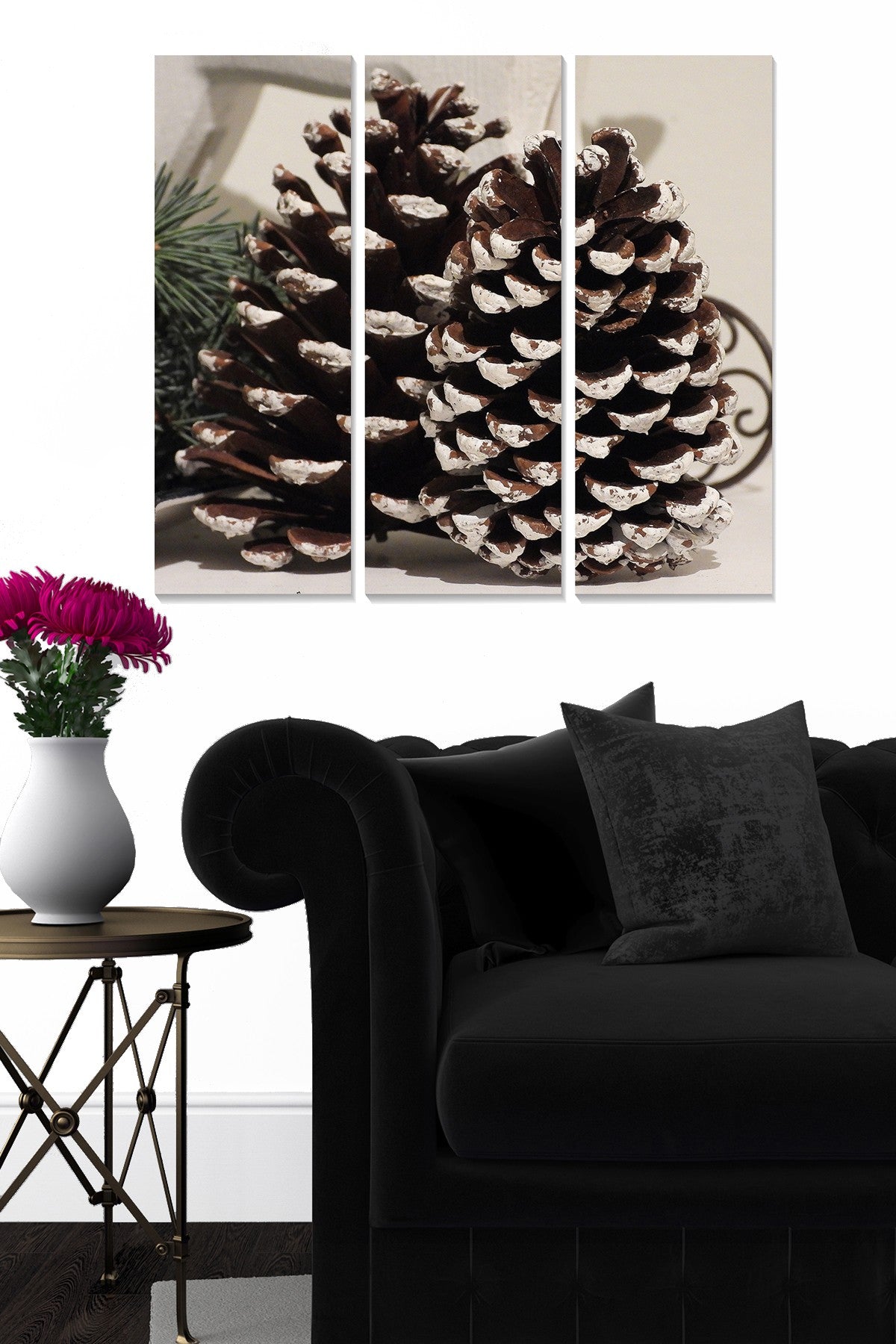 Quadro Decorativo em MDF (3 Peças), Multicolor, 70x50 cm (3x 20x50 cm), Esp. 3 mm – Ref. MDF3795340