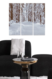 Conjunto de Quadros Decorativos em MDF Multicolor (3 Peças) – Total 70x50 cm, Espessura 3 mm