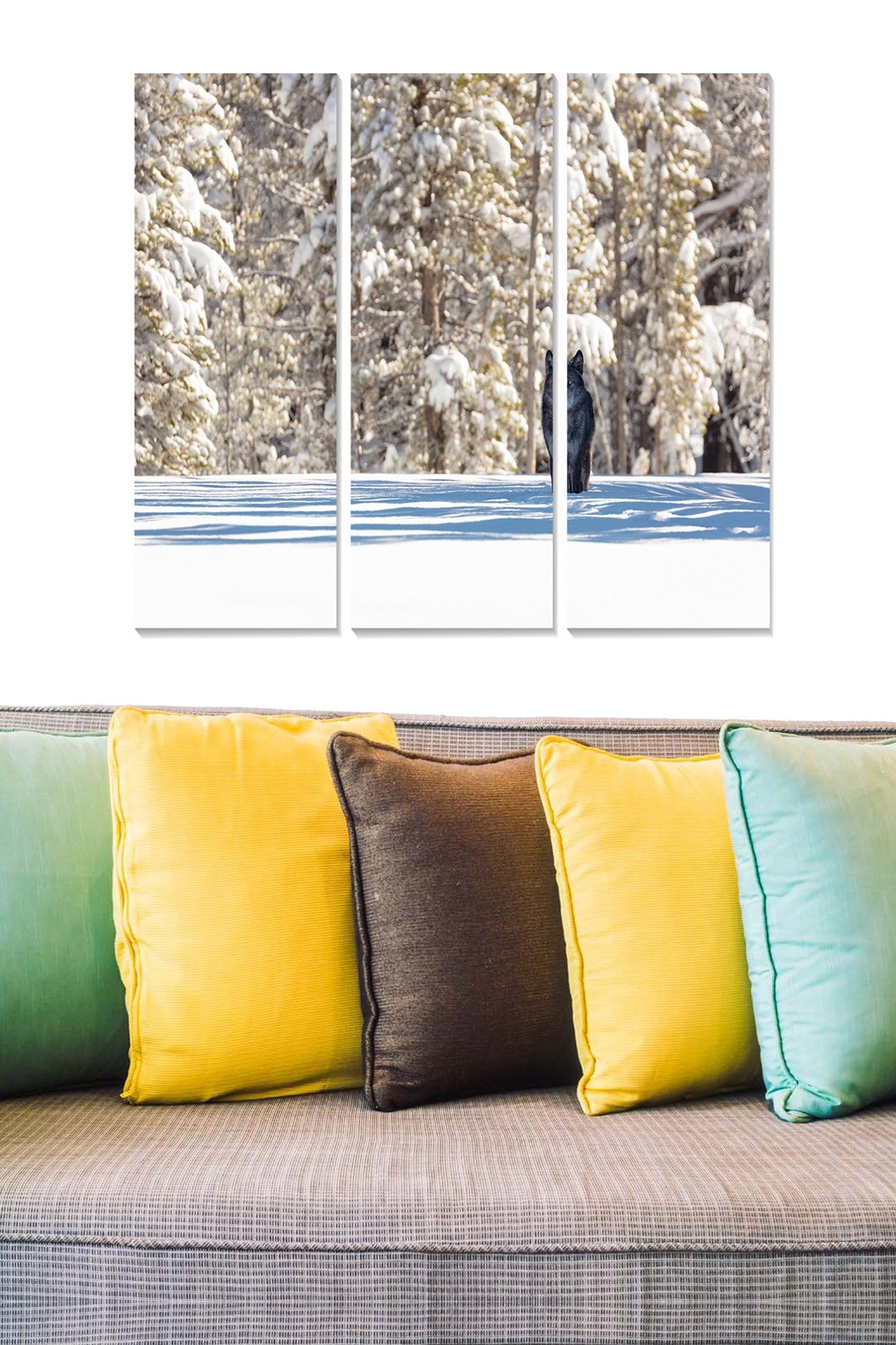 Conjunto de Quadros Decorativos em MDF Multicolor (3 Peças) 70x50 cm, Esp. 3 mm – MDF3818354