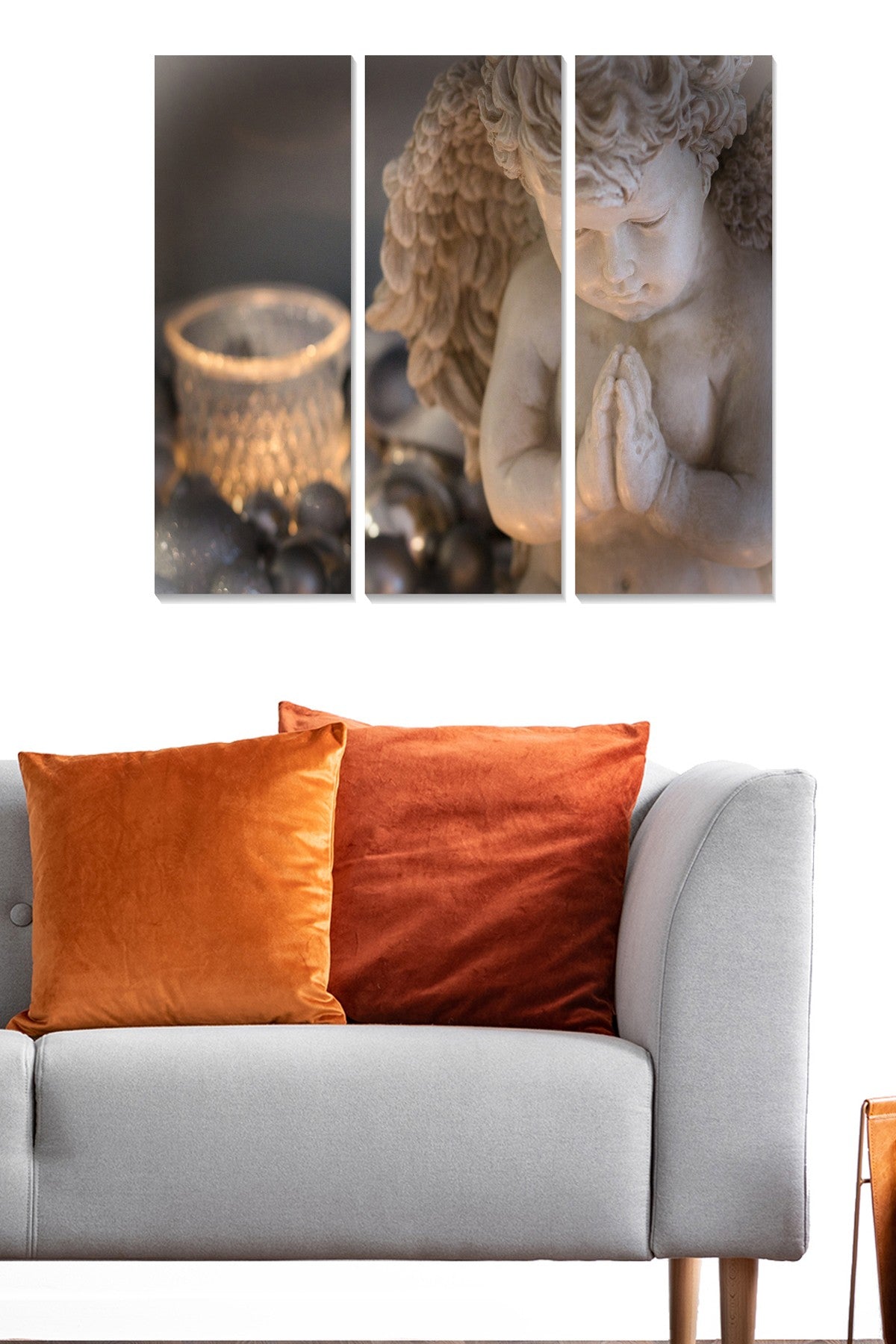 Tríptico Decorativo em MDF (3 Peças) – Multicor, 70 x 50 cm, 3 mm