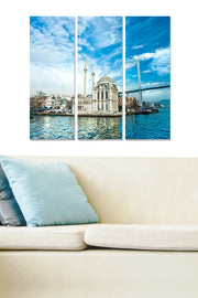 Conjunto de Quadros Decorativos em MDF (3 Peças) Multicolor – 70 x 50 cm, 3 mm