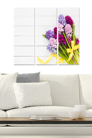 Conjunto de 3 Quadros Decorativos em MDF (3 mm) – Multicolor | 20x50 cm cada | Tamanho total 70x50 cm