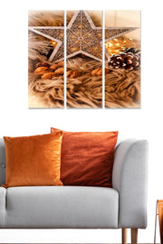 Quadro Decorativo em MDF Multicolor (Conjunto de 3 Peças) 70x50 cm, Espessura 3 mm