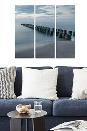 Quadro Decorativo em MDF Multicolor – Conjunto 3 Peças, 70 x 50 cm (Total), 3 mm