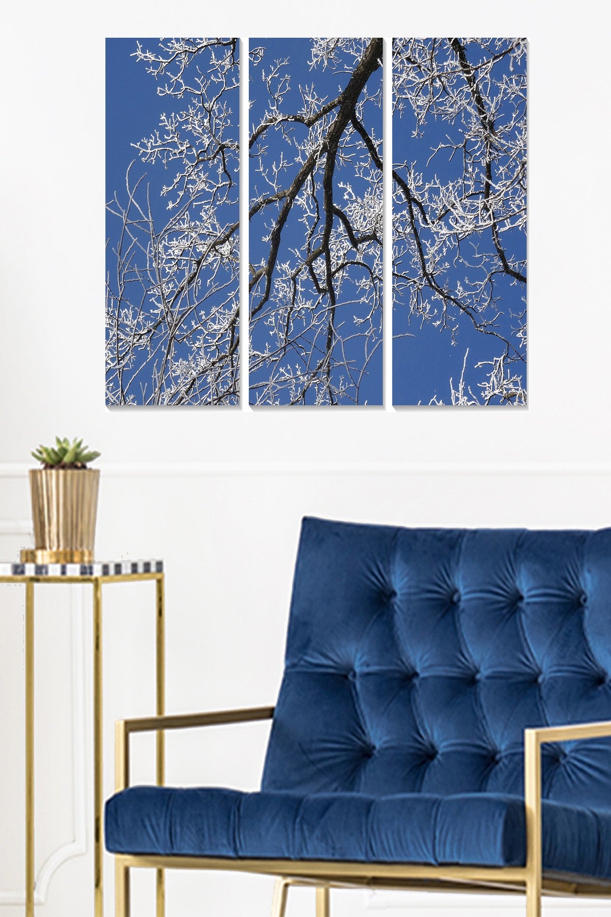 Tríptico Decorativo em MDF Multicolor — 70 x 50 cm (3 x 20 x 50 cm), MDF 100% 3 mm