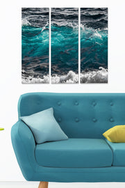 Quadro Decorativo em MDF Multicolor (Conjunto de 3) – 20 x 50 cm cada, Espessura 3 mm, Tamanho Total 70 x 50 cm