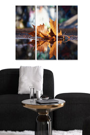 MDF3891911 Quadro Decorativo em MDF Multicolor – Conjunto 3 Peças (20x50 cm cada, 70x50 cm total, 3 mm)