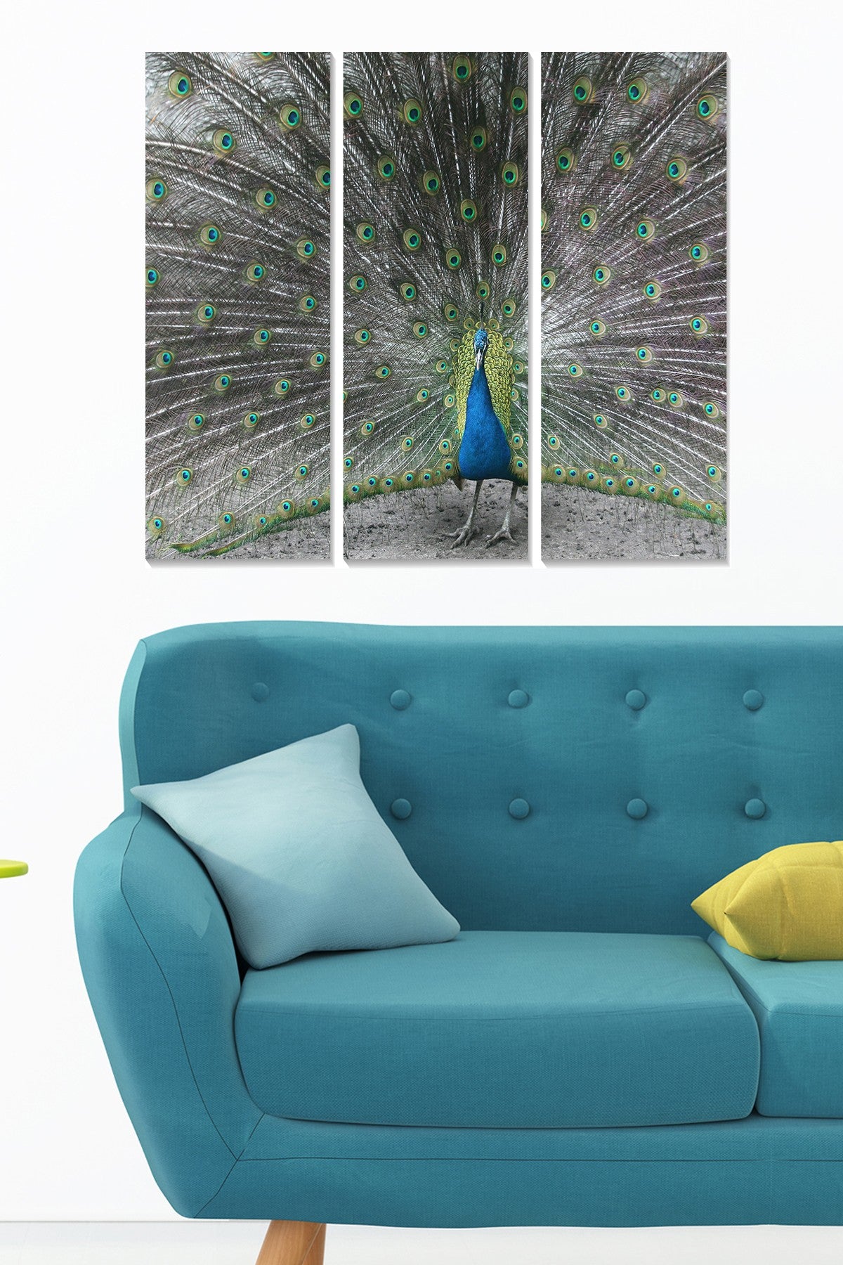 Quadro Decorativo Multicolor em MDF — Conjunto de 3 Peças (20x50 cm cada, total 70x50 cm), 3 mm — MDF3894715