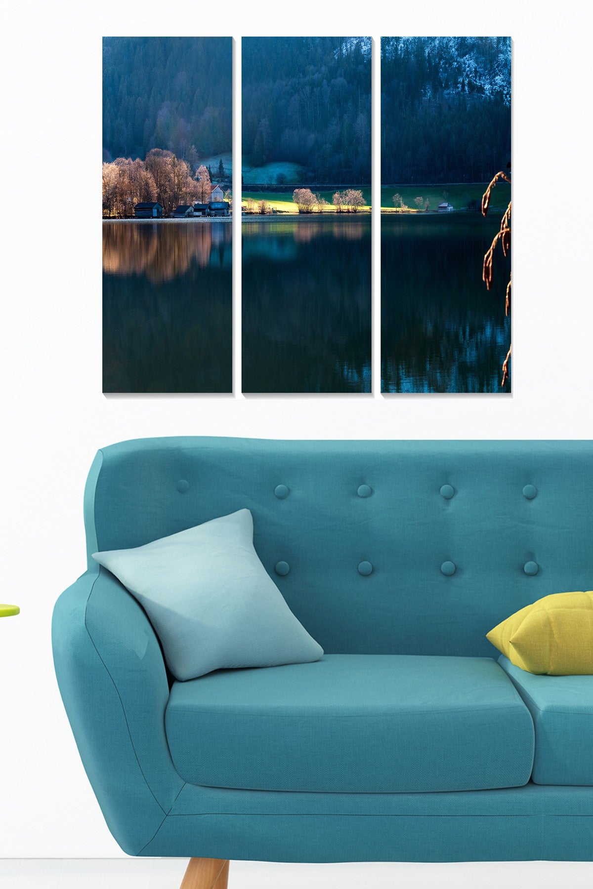 Quadro Decorativo em MDF Multicolor (Conjunto de 3 Peças) – 100% MDF 3 mm, 20 x 50 cm cada, Total 70 x 50 cm