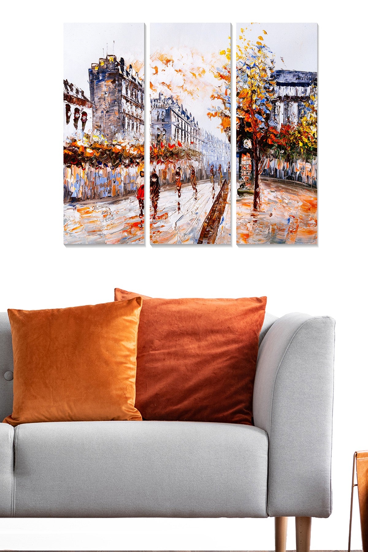 Conjunto de Quadros Decorativos em MDF (3 Peças) Multicolor – Total 70 x 50 cm (cada 20 x 50 cm), Espessura 3 mm