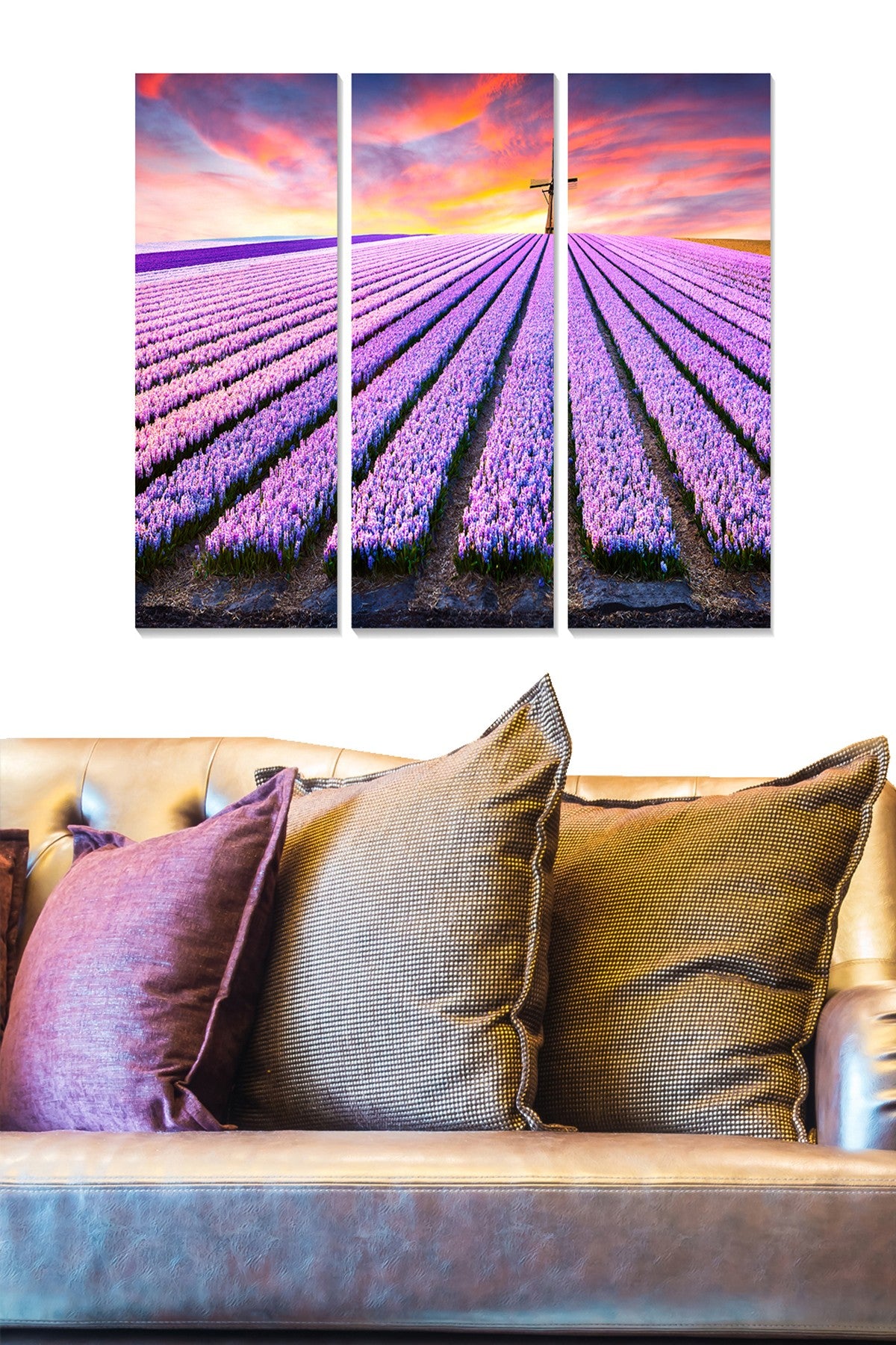 Quadro Decorativo em MDF Multicolor – 3 Peças (20x50 cm cada, total 70x50 cm, 3 mm)