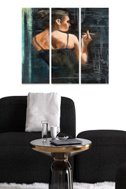 Quadro Decorativo em MDF Multicolor – Conjunto de 3 Peças (20x50 cm cada, 70x50 cm total, 3 mm)