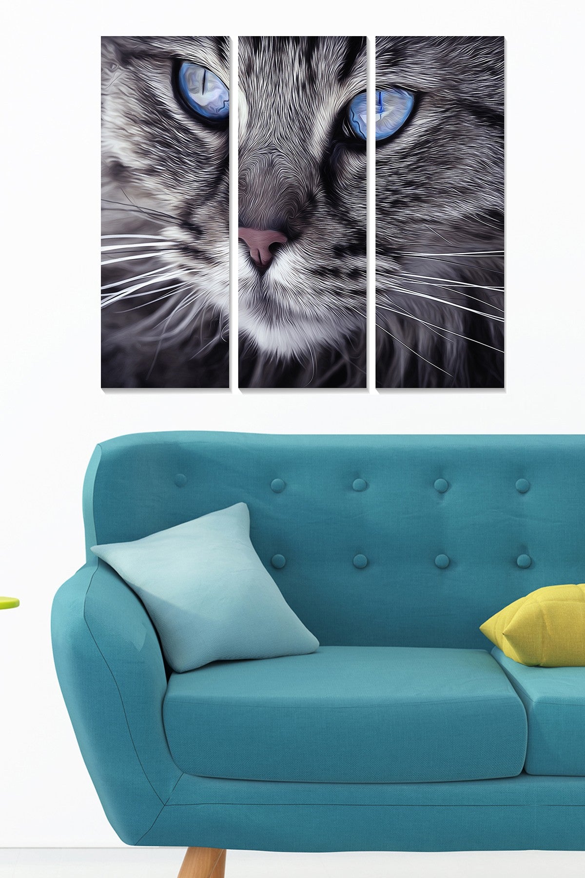 Quadro Decorativo em MDF – Conjunto de 3 Peças Multicolor, 70x50 cm (cada 20x50 cm)