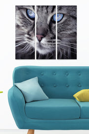 Quadro Decorativo em MDF – Conjunto de 3 Peças Multicolor, 70x50 cm (cada 20x50 cm)