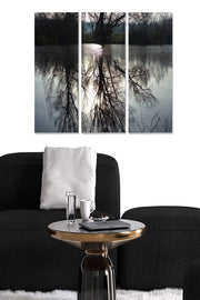 Quadro Decorativo em MDF Multicolor – Conjunto de 3 Peças (20x50 cm cada, total 70x50 cm, espessura 3 mm)